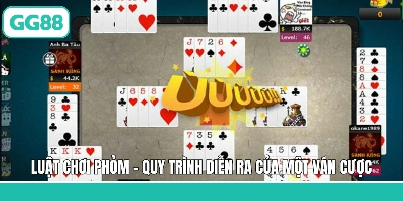 Luật chơi Phỏm - Quy trình diễn ra của một ván cược